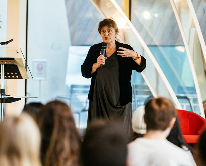 Cécile Méadel, professeure à l’Institut Français de Presse. © Jérémy Paoloni