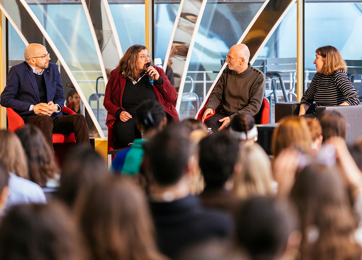 Alessandro Leiduan, Séverine Barthes, Dominique Choisy et Héloïse Boudon (à droite de l’image) © Jérémy Paoloni