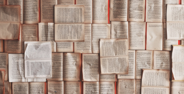 Livres ouverts en patchwork Livres ouverts en patchwork