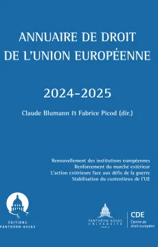 Couverture de l'ouvrage Annuaire de droit de l'Union européenne